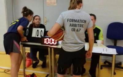 Delphine Lemarchand 3ème 1 en formation d’arbitre