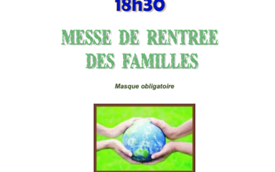 La messe de rentrée le samedi 19 septembre