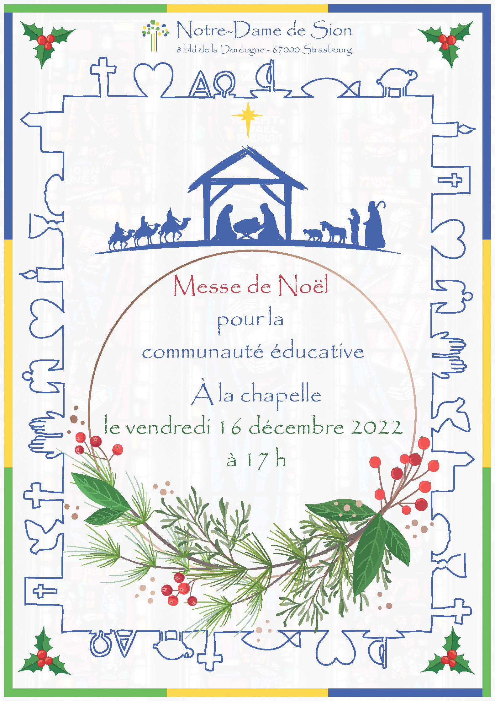 Affiche Messe de Noël 2022